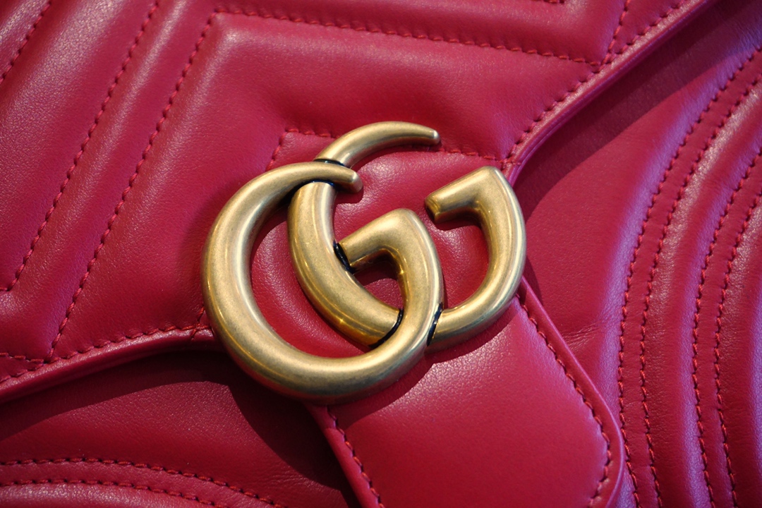 广州代工厂 Gucci 古驰 手提包/邮差包 红色 高级感十足